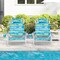 2-Pack Adjustable Folding Beach Chairs with Headrest and Armrest Comfort